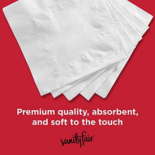 Vanity Fair Everyday Paper Napkins, 100 Count, Disposable Napkins Made Soft And Smooth For Everyday Meals