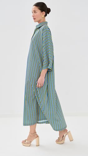La Vie Style House Women's Stripe Maxi Everyday Dress