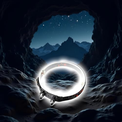 ZGLUZP Black Flashlight Clip Buckle Headband Adjustable Head Belt Head Strap Mount Holder Stand for 24mm LED Flashlight To...