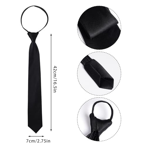 4 Piece Agent Costume Secret Security Service Costume Accessories Earpiece Sunglasses Zipper Ties ID Card for Halloween