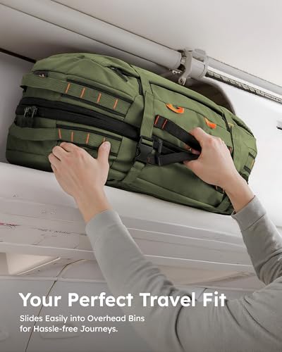 Tolaccea Travel Laptop Backpack for Men Women, 40L-50L Expandable Carry On Backpack with Wet Dry Compartment, TSA Approved...
