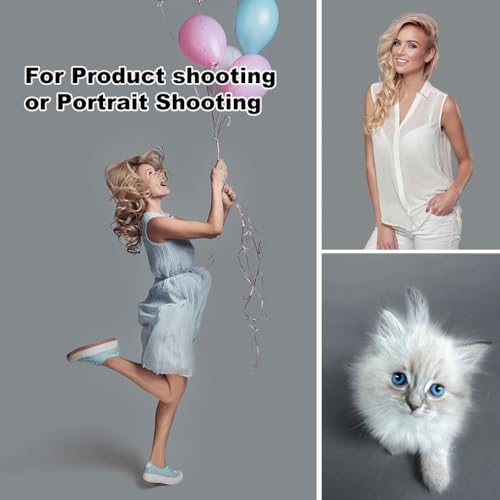 CPLIRIS 10x12ft Gray Backdrop Photography Grey Photo Shooting Background with Matt Surface for Protrait Photoshoot