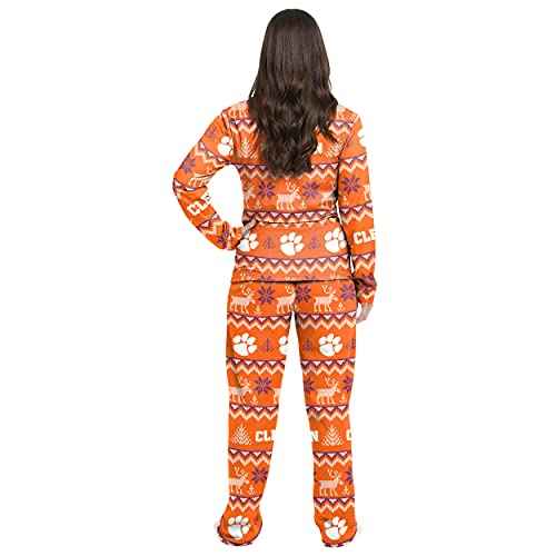 FOCO Women's NCAA College Team Ugly Pattern Matching Set Family Holiday Pajamas