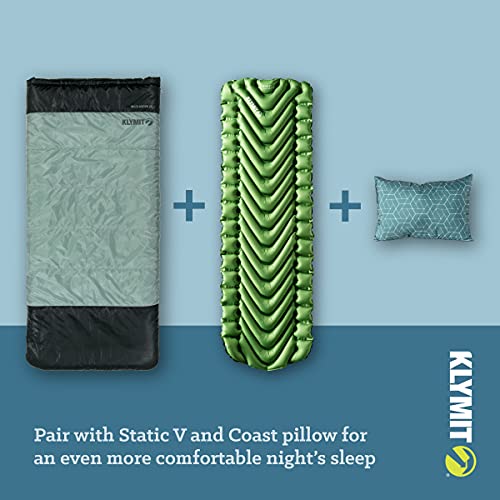 Klymit Wild Aspen Lightweight Rectangle Sleeping Bag, 20°F Sleeping Bag for Camping, Hiking, and Backpacking in Cold Weath...