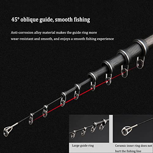 Stream rod ultra-light carp rod telescopic fishing rod casting rod fishing rod fishing rod 3.6m-7.2m carbon fiber fishing ...