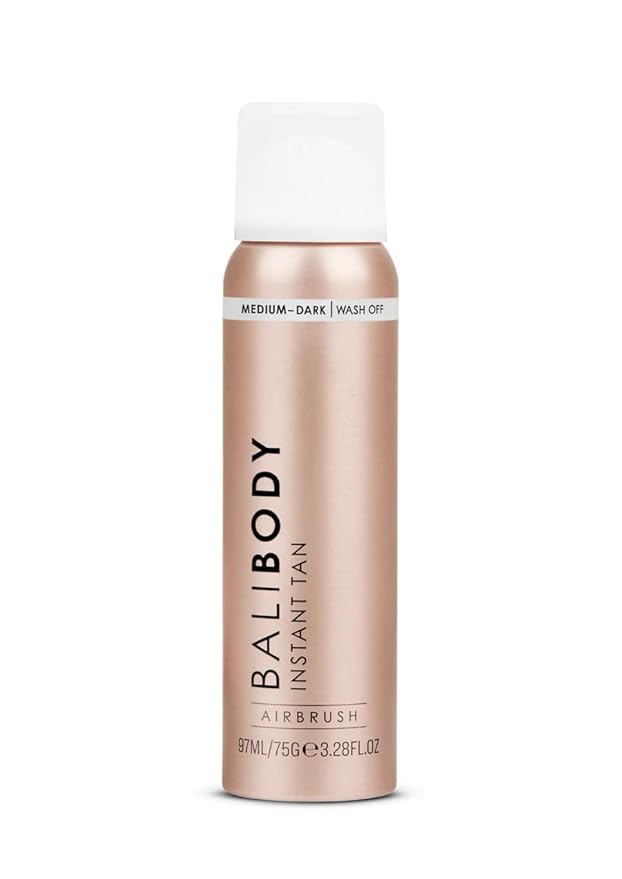Bali Body Instant Tan Medium-Dark - Instant Tan & Sunless Tanning Solution - Self Tanner for Dark & Airbrushed Glow, Vitamin E, Vegan & Cruelty-Free, Glow Body Self Tanners (97 ml/3.28 fl oz)