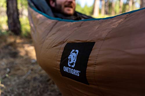 OneTigris Hideout Hammock Underquilt, Lightweight 4 Season Hammock Gear for Camping, Hiking, Backpacking, Travel, Beach, B...