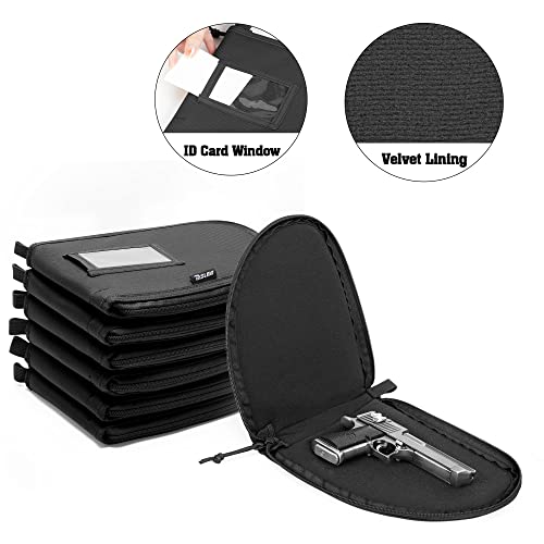 DSLEAF Tactical Pistol Backpack with 6 Pistol Cases, Gun Range Backpack with 10x Magazine Slots for Shooting and Hunting