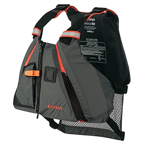 Onyx U.S. Coast Guard and Transport Canada Approved MoveVent Dynamic Paddle Vest for Adults for Kayaking, Canoeing, Stand ...