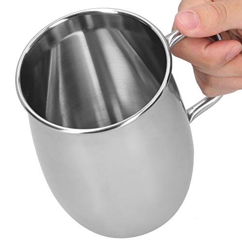 Yosoo 1000ml Stainless Steel Wine Bar Beer Mug,Water Cup with Handle, Portable Coffee Cup Drinkware,Large Capacity Beer Ba...