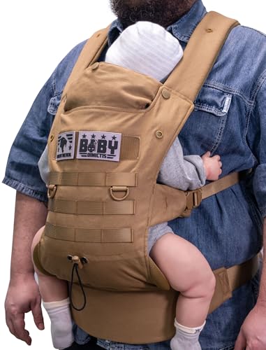 Ergonomic Lumbar Support Baby Carrier for Infants to Toddlers (8-33 lbs), Cozy and Lightweight Military Baby Carrier for B...