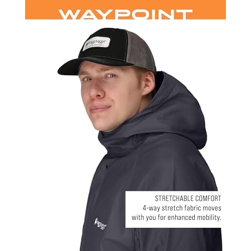 FROGG TOGGS Men's Waypoint Angler Waterproof, Durable Jacket with 4-Way Stretch