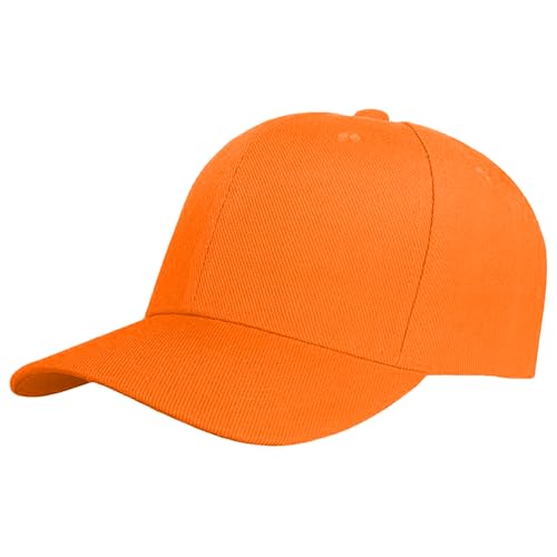 Blaze Orange Hunting Cap – Adjustable High-Visibility Safety Hat for Deer Hunting, Upland Game, and Outdoor Work