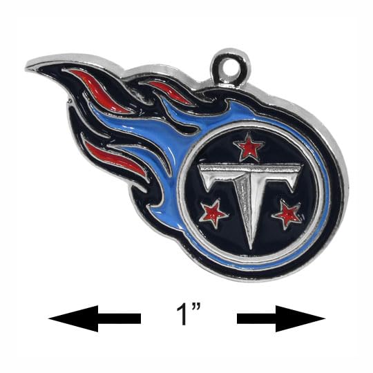 NFL Siskiyou Sports Womens Tennessee Titans Chrome Dangle Earrings One Size white