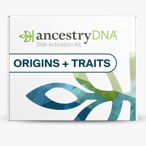 AncestryDNA + Traits Genetic Test Kit: Personalized Genetic Traits, DNA Ethnicity Test, Origins & Ethnicities, Complete DN...