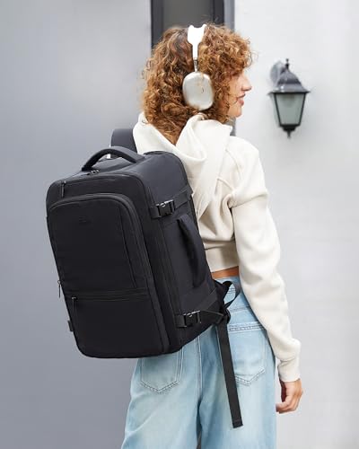 LOVEVOOK Travel Backpack for Women & Men, 50L Large Carry On Backpack Airline Approved, TSA Personal Item Weekender Bag, W...