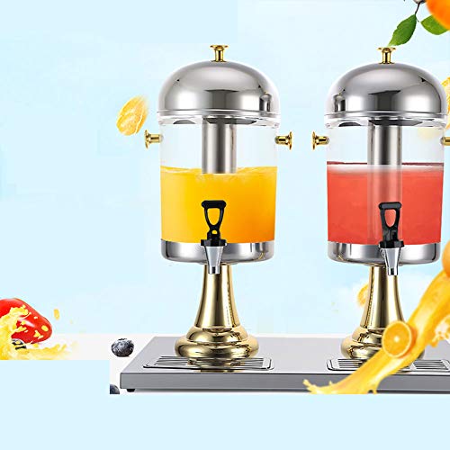 Juice Dispenser Beverage Dispenser, Clear Glass Drinks Dispenser Beer Water Juice Cold Beverages Cocktails Punch Water Chi...