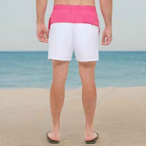 Calvin Klein Men's Standard Uv Protected Quick Dry Drawstring Multicolor Swim Trunk