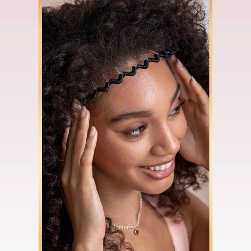 Scunci by Conair Effortless Beauty Zig Zag headband - hair accessories for women - hairpin headband - black headband - 1 C...