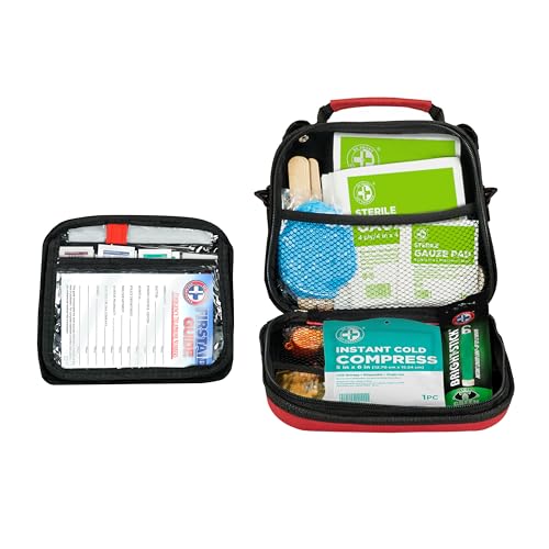 Be Smart Get Prepared First Aid Kit, 303 Piece: Clean, Treat, Protect Minor Cuts, Scrapes. Home, Office, Car, School, Busi...