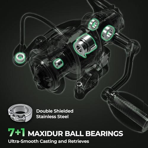 KastKing Spartacus II Twin-Tip Fishing Rod and Reel Combo, Spinning & Casting Combo, Fishing Poles and Reels Combo, KastFl...