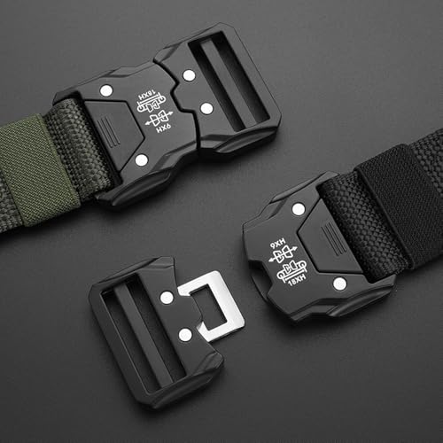 Functional and Modern Single - Piece Nylon Belt with Distinctive Buckle Design