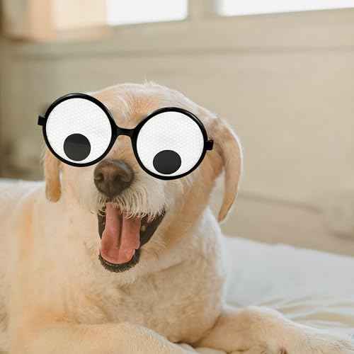 Googly Eyes Glasses, Funny Glasses Pranks Toy, Novelty Shaking Giant Eye Glasses, Funny Costume Accessories for Dress Up Party, Halloween or Birthday Party Favors, Party Supplies £¨12 PCS£©