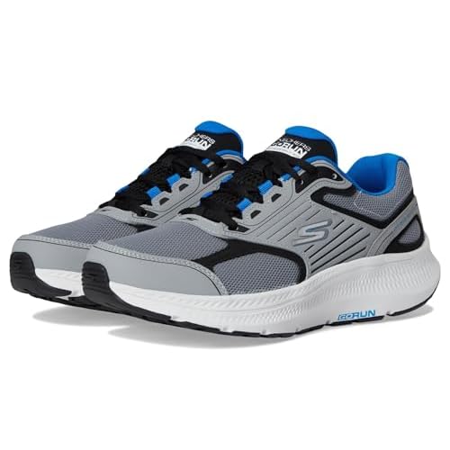 Skechers Men's Go Run Consistent 2.0 Sneaker, Gray/Black, 8.5 X-Wide