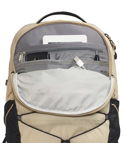 The North Face Borealis Commuter Laptop Backpack - Water Repellent, 16" Laptop Sleeve, Large Main Compartment, Gravel/TNF ...