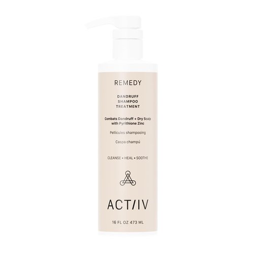 ACTIIV Remedy Dandruff Shampoo Treatment | Relieves Dryness & Flakes, Soothes Scalp Irritation, Supports Healthy Hair & Scalp, Plant-Based, Color-Safe, Vegan, All Hair Types, 16 fl. Oz