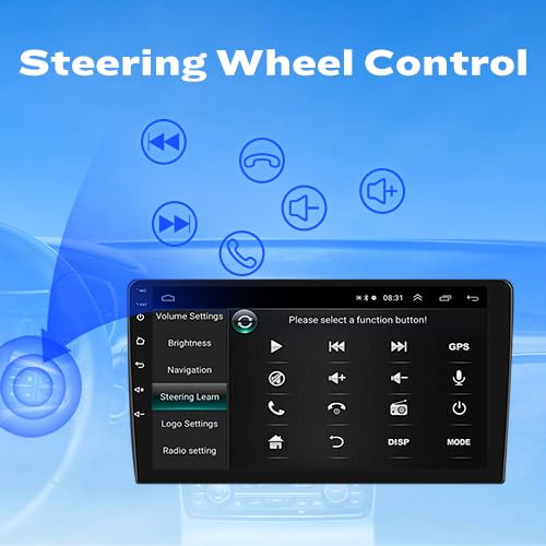 [2G+32G] 9" Carplay Android Auto Touchscreen Autoradio Car Stereo GPS Navigation FM Radio Head Unit WiFi Mirror Link Multi...