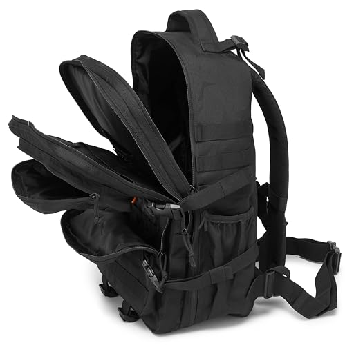 Wotony Military Tactical Backpack for Men Waterproof Daypack 3 Day Assault Pack Molle Bag with Water Bottle Holder