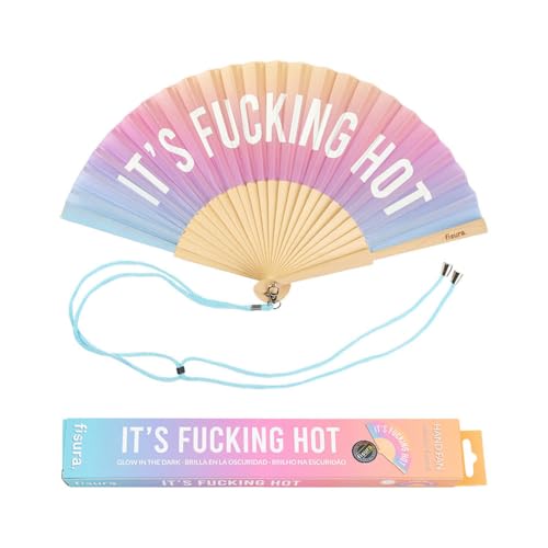 Fisura – Gradient and solid folding fans with messages. Wooden fans for women for weddings, parties and gifts. 16.7 x 9 inch