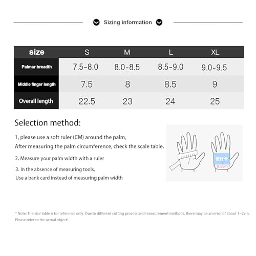 Thermal Winter Gloves with Non-Slip Grip Touchscreen Fingers for Outdoor Sports