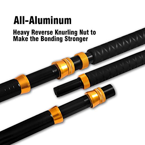 Fiblink Bent Butt Fishing Rod 2-Piece Saltwater Offshore Trolling Rod Big Game Roller Rod Conventional Boat Fishing Pole