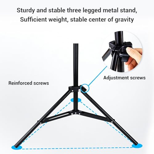 Dartboard Stand, Folding Stainless Steel Dartboard Holder with Freestanding Tripod, Heavy Duty Portable Travel Tripod Boar...