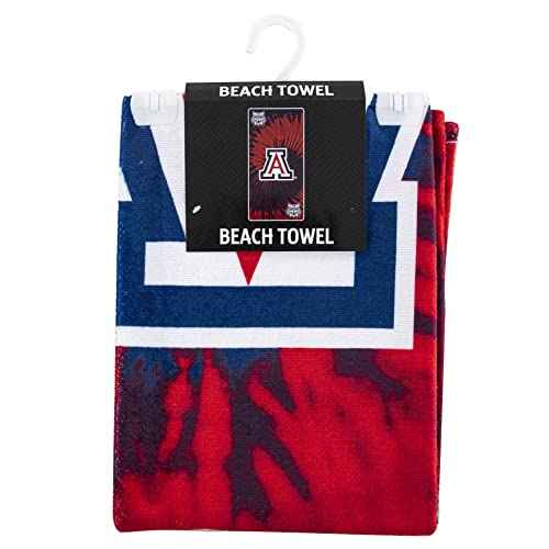 Northwest NCAA Arizona Wildcats Unisex-Adult Beach Towel, 30" x 60", Psychedelic