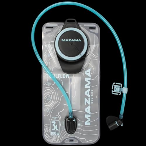 Trailflow-88EZ Hydration Bladder by Mazama Designs. Leakproof, Easy Clean and Fill Water Reservoir BPA Free, Fits Most Hyd...