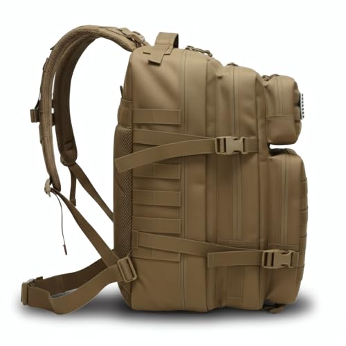Fortune Edge Military Tactical Backpack for Men and Women Molle 45L Large Army 3 Days Assault Pack Bug Out Bag Water Resis...