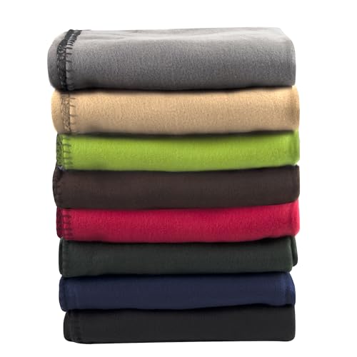(24 Pack) Bulk Fleece Fall Throw Blankets 50x60 for Wedding Favors, Homeless Women, Men, Homes, Bed, Sofa, Couch, Office, ...