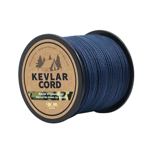 9KM DWLIFE Blue Kevlar Cord – Ultra-Strong, Lightweight & Abrasion-Proof Survival Rope for Camping, Tactical Gear, Hammock...