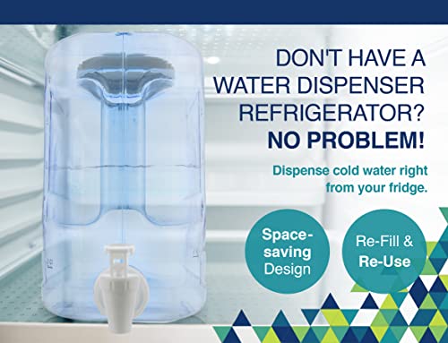 Arrow Home Products Oasis Drink Dispenser for Fridge, 2.5 Gallon - Plastic Beverage Dispenser with Spigot for Easy Dispens...