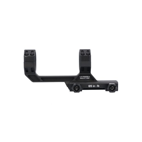 Sig Sauer Alpha MSR7075-T6 Aluminum 1.535 in. High 0 MOA Cant M1913 Attachment Scope Ring Mount, 30 mm Ring Size, Black