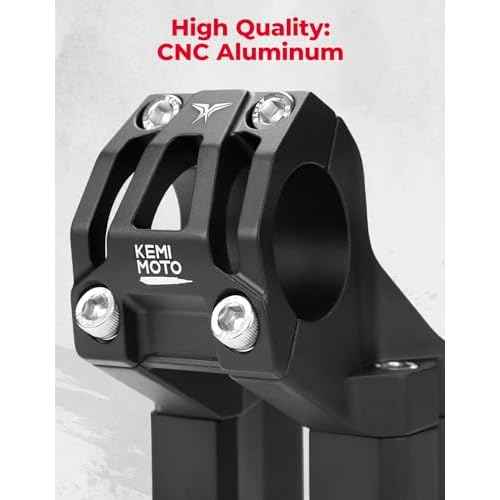 KEMIMOTO Direct Mount Riser Stem Raised 4¡° Compatible with Surron Light Bee X160 X260 Talaria Sting Talaria XXX CNC Aluminium Handle Bar Riser for Electric Dirt Bike 31.8mm Bar Clamp E-Bike