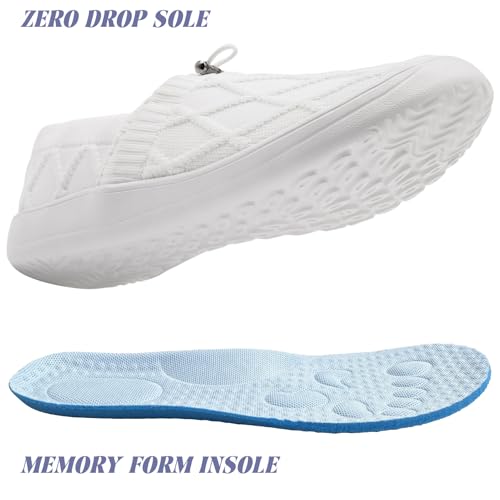 YOSFDC Wide Barefoot Shoes Women Minimalist Wide Toe Box Comfortable Walking Tennis Shoes Beach Outdoor Running Sneakers w...
