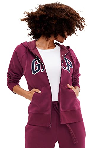 GAP womens Logo Hoodie Hooded Full Zip Sweatshirt