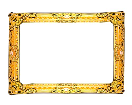 Inflatable Frame for Photo Booth and Selfies Parties Celebrations 31.5 x 23.5 (Gold)