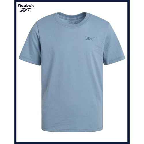 Reebok Boys' Active Shorts Set - 3 Piece Performance Mesh Hoodie Sweatshirt, Gym Shorts, and T-Shirt - Activewear Set (8-12)