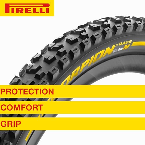 Pirelli Scorpion Race Enduro M Mountain Bicycle Tire (29" x 2.5) for Off-Road Adventures, Tubeless Ready, SmartEVO DH, DualWall, Black, 60 TPI