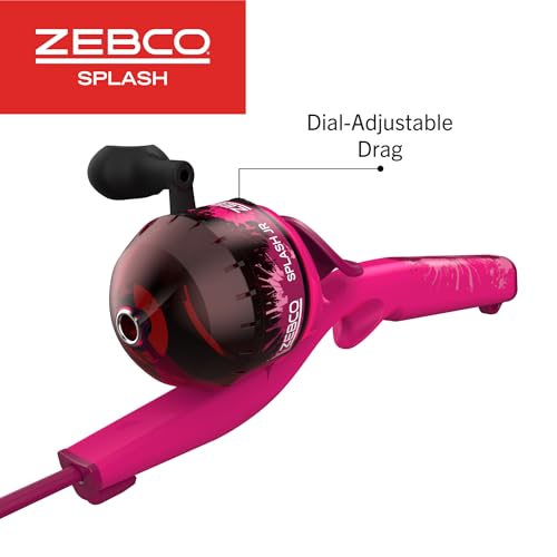 Zebco Youth 29-Inch Floating Spincast Reel and Fishing Rod Combo, Size 20 Reel, Pre-Spooled with 6-Pound Cajun Line